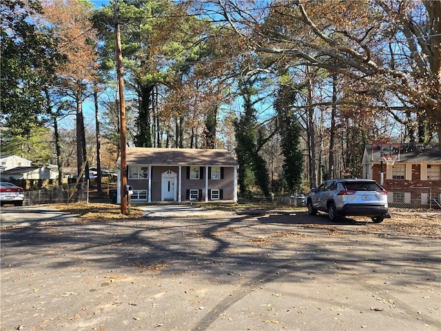 view of front of home