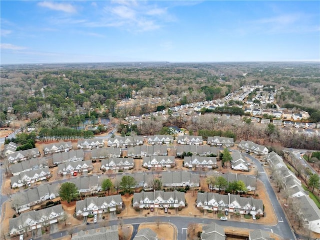 bird's eye view with a residential view