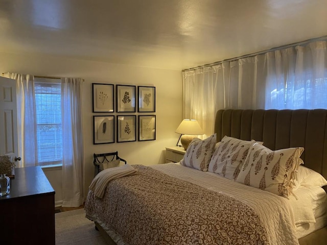 bedroom featuring hardwood / wood-style flooring