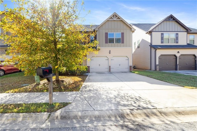 view of front of house featuring a garage