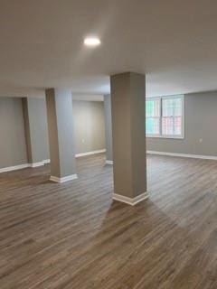1200 Larson Ln SW, Marietta, GA 30064 - below grade area with baseboards and dark wood finished floors