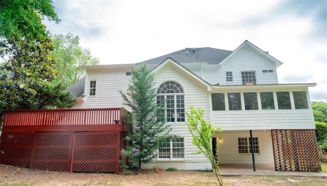 1200 Larson Ln SW, Marietta, GA 30064 - rear view of house featuring a deck and a patio