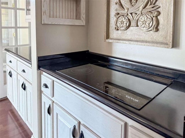 kitchen with black stovetop