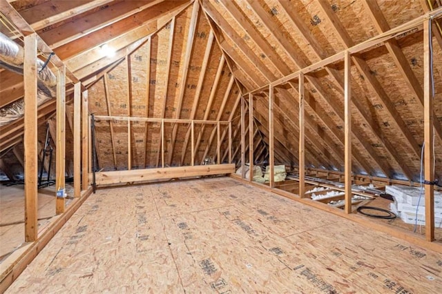 view of attic