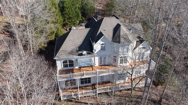 view of back of property