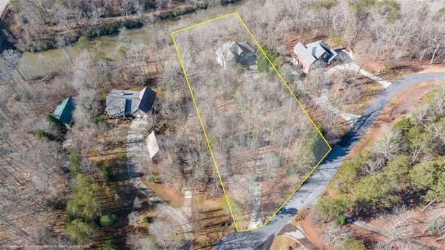 aerial view featuring a rural view