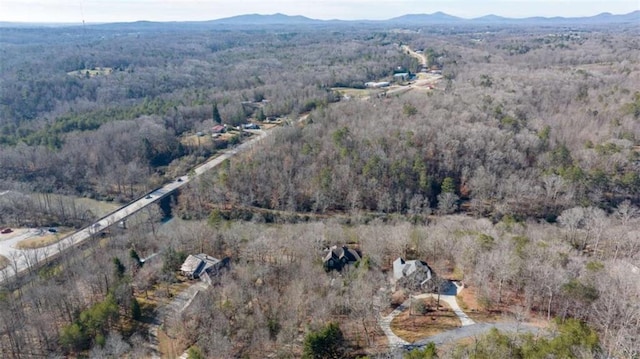 bird's eye view featuring a mountain view