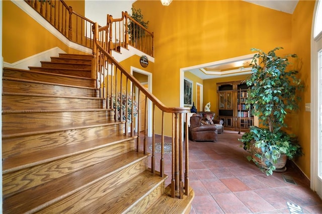 790 Friendship Church Rd, Douglasville, GA 30134 - staircase with a high ceiling