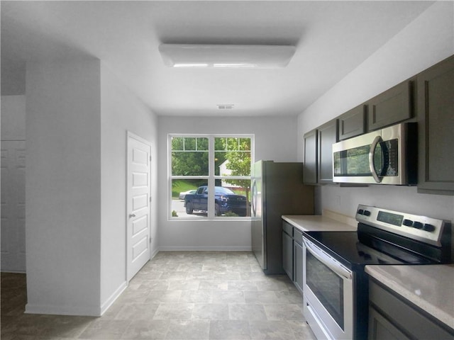 kitchen featuring appliances with stainless steel finishes