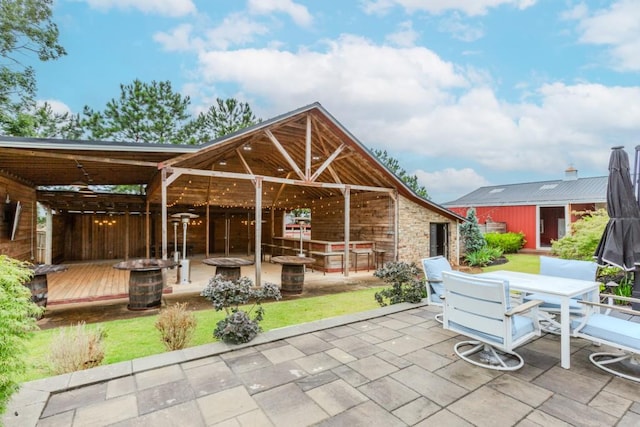 6044 Wade Orr Rd, Flowery Branch, GA 30542 - view of patio / terrace featuring outdoor dining area