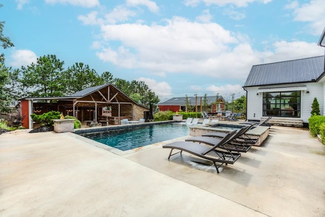 6044 Wade Orr Rd, Flowery Branch, GA 30542 - swimming pool with a patio area