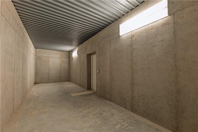 view of basement