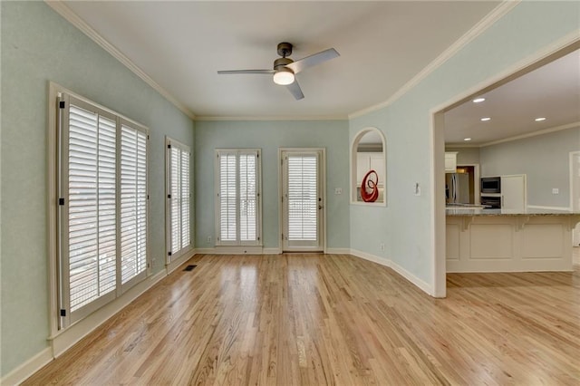 spacious closet featuring light wood finished floors