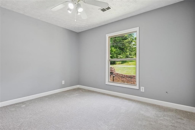 12 Windsor Way, Newnan, GA 30263 - carpeted spare room with a textured ceiling and a ceiling fan