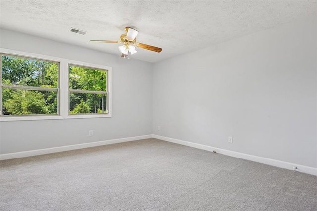 12 Windsor Way, Newnan, GA 30263 - spare room with carpet floors, a ceiling fan, and a textured ceiling