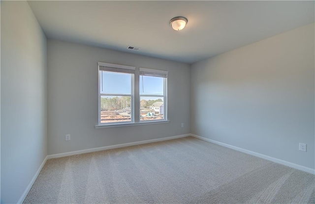 view of carpeted empty room