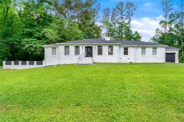 4265 Hidden Valley Dr, South Fulton, GA 30349 - single story home featuring a front lawn
