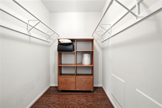 6851 Roswell Rd Unit F5, Sandy Springs, GA 30328 - walk in closet with dark wood-style floors