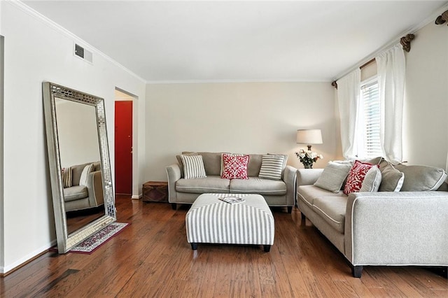 6851 Roswell Rd Unit F5, Sandy Springs, GA 30328 - living area with crown molding and wood finished floors