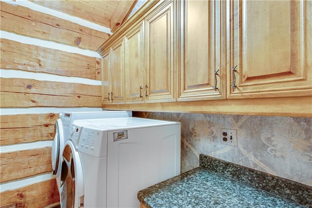 3464 Carolyn St, Gainesville, GA 30504 - laundry area with washer and clothes dryer and cabinet space