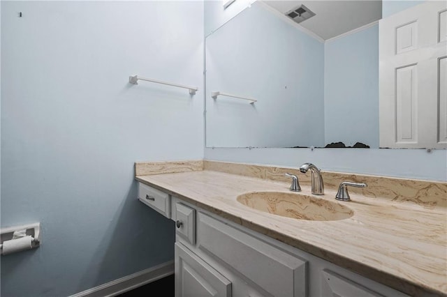 1229 Colony Cir, Marietta, GA 30068 - bathroom featuring vanity and ornamental molding