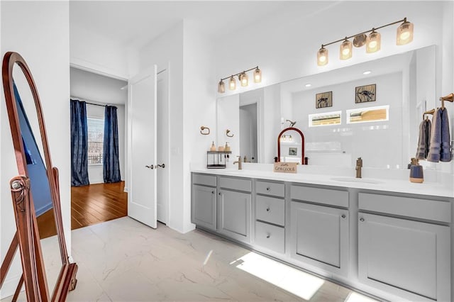 bathroom featuring vanity