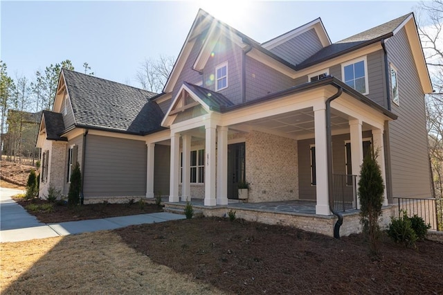 view of front of house with a porch