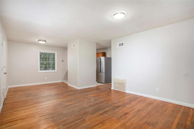 empty room featuring light wood-type flooring