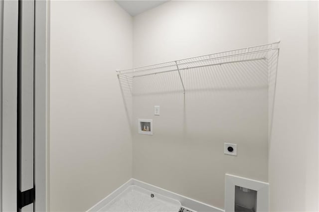 1419 Coretta Bnd, Atlanta, GA 30318 - laundry area with hookup for a washing machine, hookup for an electric dryer, and baseboards