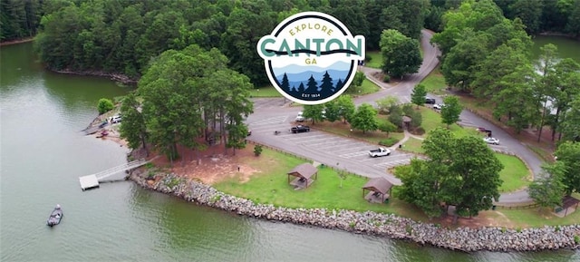 4385 Hickory Flat Highway, Canton, GA 30115 - aerial view of a nearby body of water and a heavily wooded area