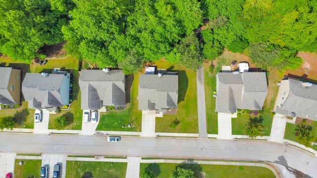 aerial view of residential area