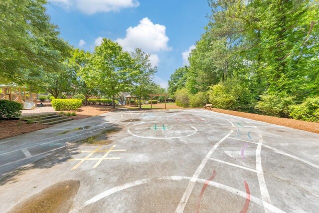 view of sport court