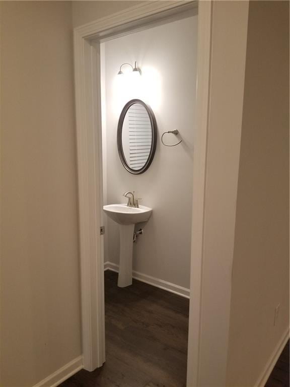 7298 Rockhouse Rd Unit 5, Austell, GA 30168 - bathroom featuring wood finished floors and baseboards