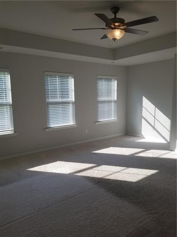 7298 Rockhouse Rd Unit 5, Austell, GA 30168 - unfurnished room with carpet, baseboards, and ceiling fan
