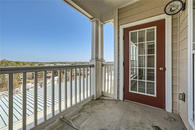 view of balcony