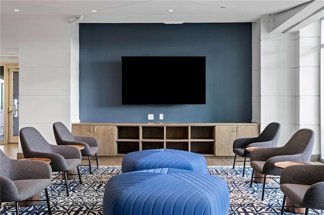 living room featuring wood finished floors