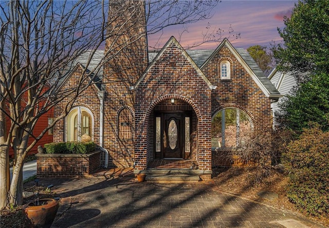 view of english style home