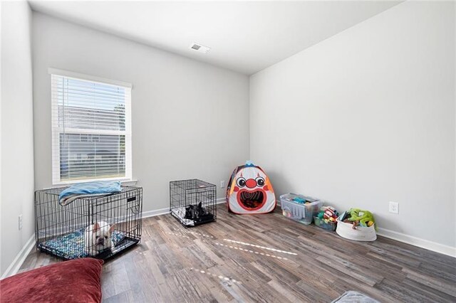 438 Crescent Woode Dr, Dallas, GA 30157 - interior space with wood finished floors, visible vents, and baseboards