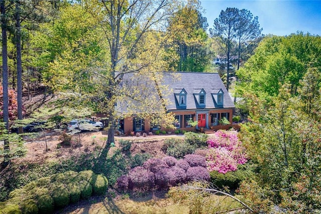 view of subject property