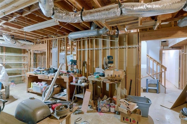 misc room with electric panel