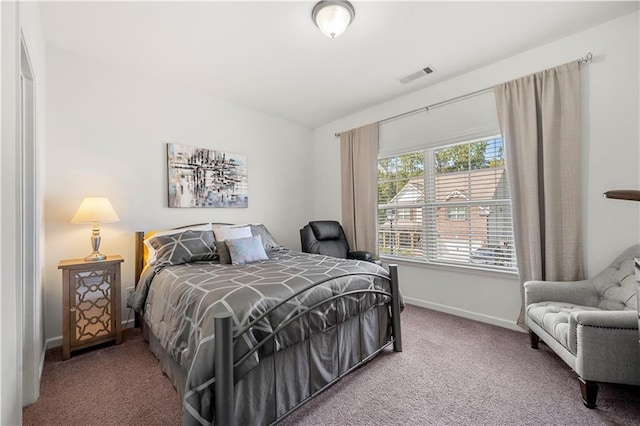 bedroom with carpet flooring