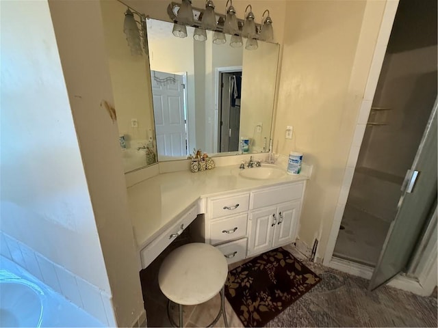 349 Bald Rock Rd, Oxford, GA 30054 - full bathroom with a stall shower and vanity