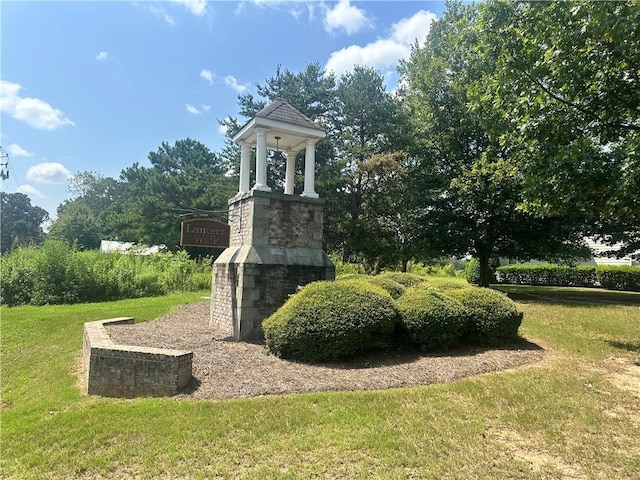 view of community with a yard