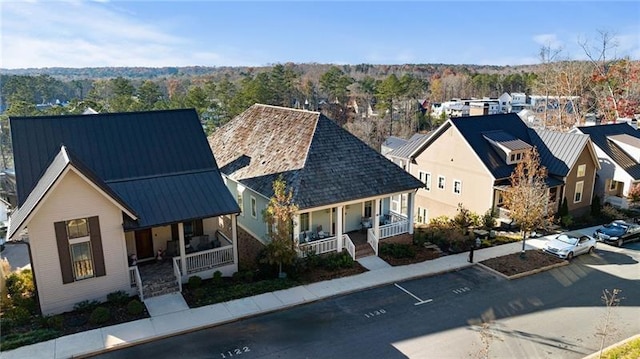 exterior space with a residential view