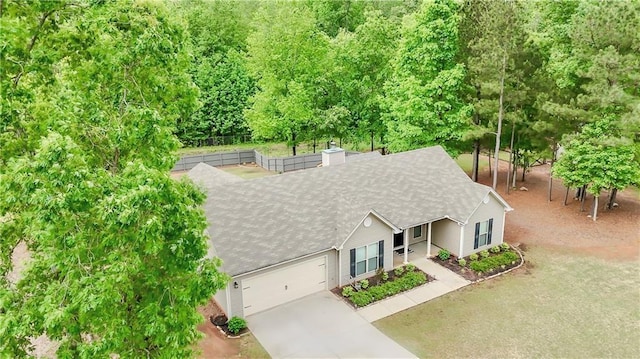 birds eye view of property