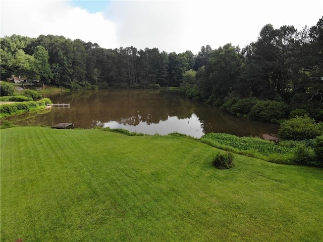 view of water feature