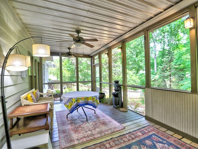 5105 Tynewick Trce NE, Roswell, GA 30075 - sunroom featuring ceiling fan
