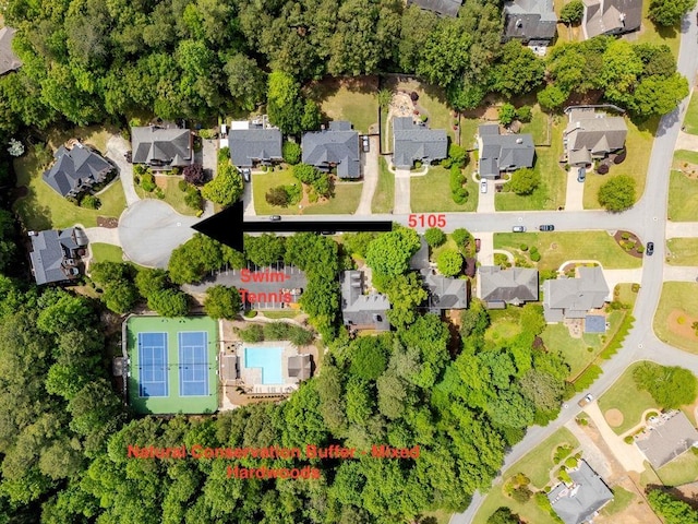 5105 Tynewick Trce NE, Roswell, GA 30075 - aerial perspective of suburban area