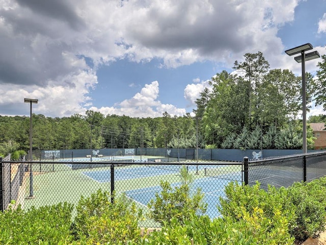 5105 Tynewick Trce NE, Roswell, GA 30075 - view of tennis court with fence