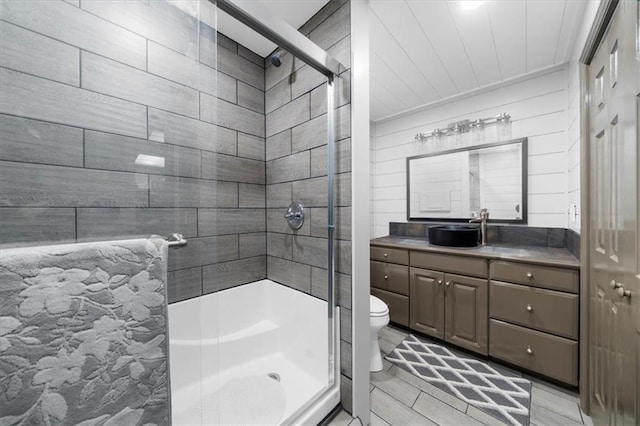 1731 Apple Pie Ridge Rd, Alto, GA 30510 - full bathroom with toilet, vanity, and a stall shower